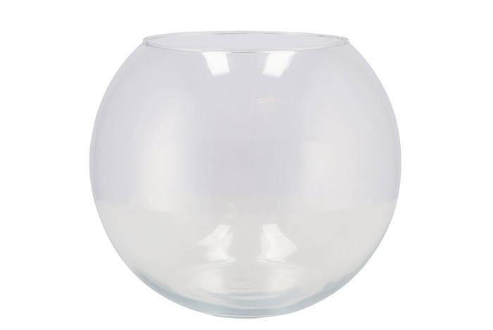 <h4>Glass Ball Vase Sphere Shaded 26x24cm</h4>