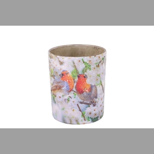 April Offwhite T-light 10x10x12cm