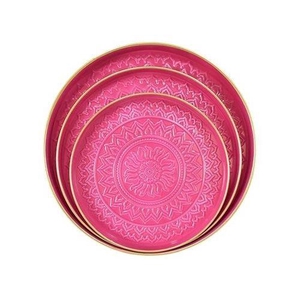 PLATE LOTUS MANDALA S3 H3D40 PINK