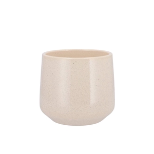 Ceramic Beige Stone Pot Berlin 13cm