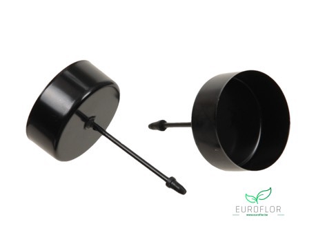 TEALIGHT CUPS PICK 5 CM BLACK 42MM