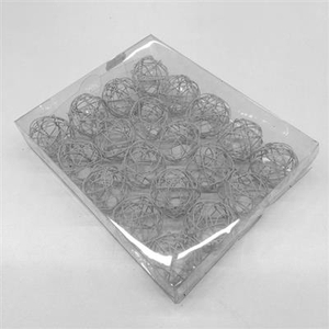 WIREBALL DROOGBL BEWERKT H% WIREBALL WHITE Ø 6 CM (X10)