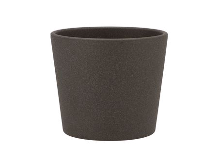<h4>Ceramic Dark Grey Pot 13cm</h4>
