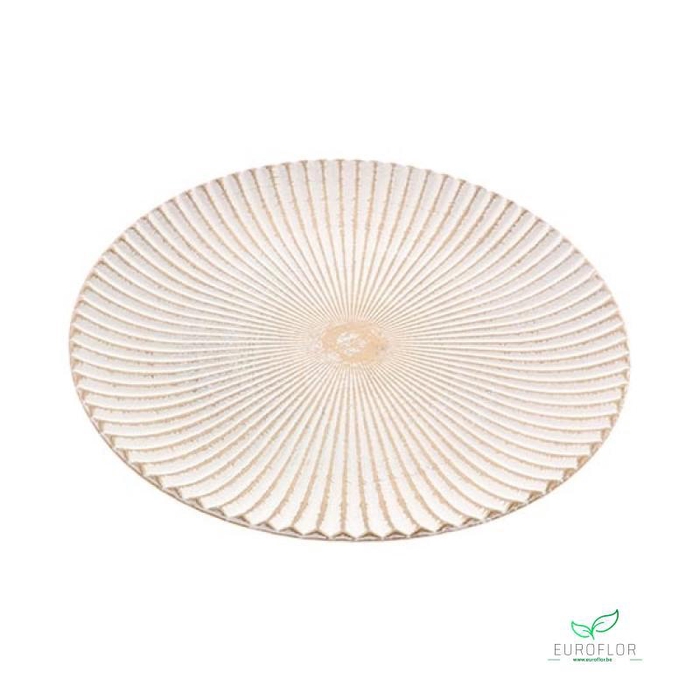PLATE TIDE SHELL H5D40 GOLD