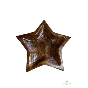 PLATE STAR L33W33H4 NATURAL