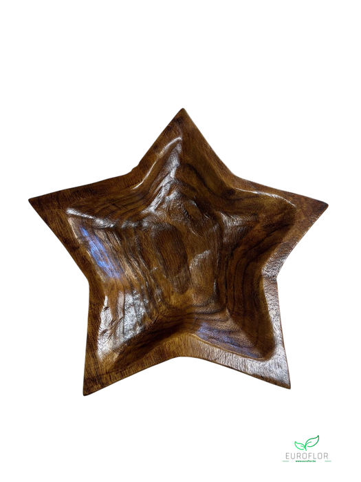 PLATE STAR L33W33H4 NATURAL