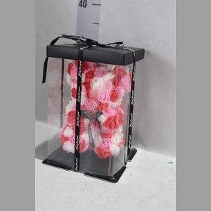 *DIV BEER ZIJDE ROOS MIX 28 CM