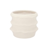 Junia White Structure Pot 21x21x18cm Nm