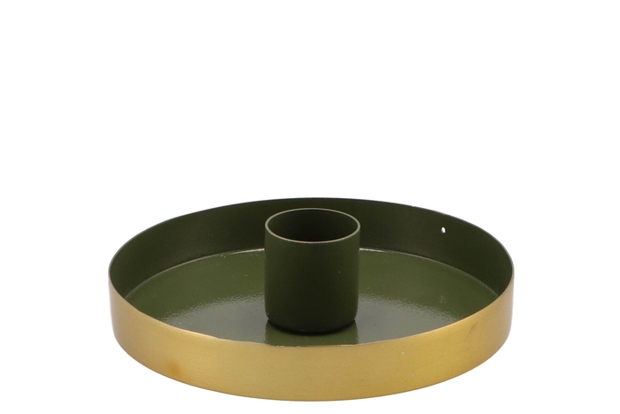 Marrakech Olive Candle Plate 10x10x2,5cm