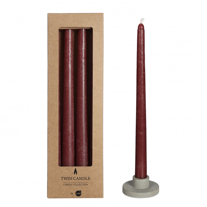 <h4>Candle Dinner candles d2.1*30cm rust.x4</h4>