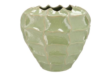 <h4>Lima Pistache Vase Carve 36x36x33cm Nm</h4>