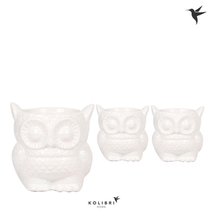 Kolibri Home Owl pot white