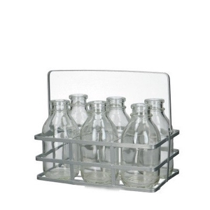 Glas Fles Tray+6fles d02*12cm