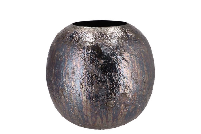 <h4>Noah Wild Black Vase Ball Iron 25x25x22cm</h4>