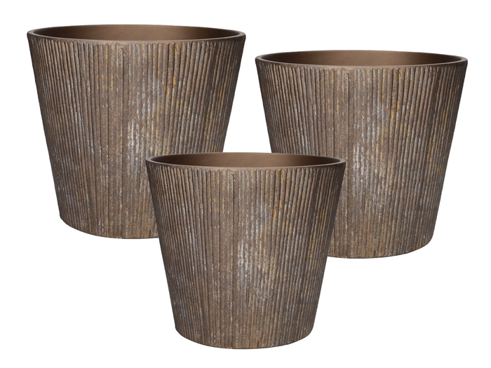 <h4>DF03-710636100 - Set/3 Pot Bruss d38xh34 bronze</h4>