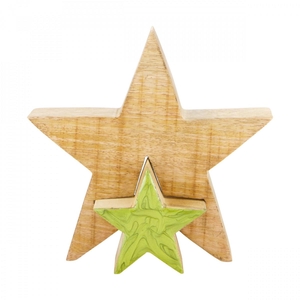 Sale Christmas Wood star 18*3.5*18cm