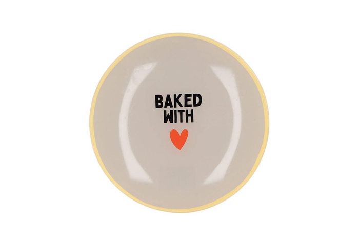 Plate Round Baked With 18x18x2cm