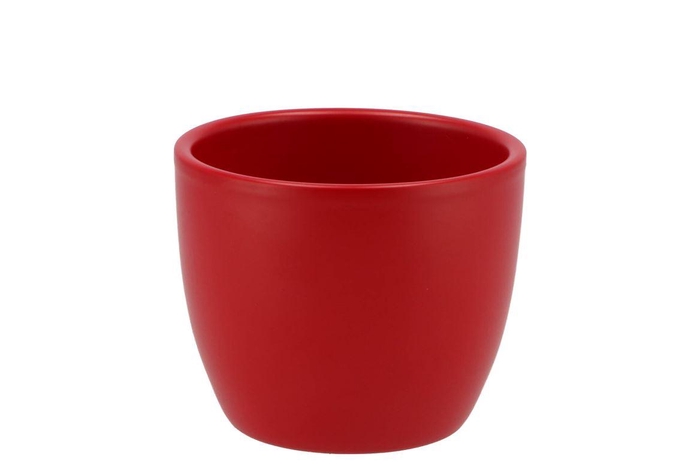 <h4>Ceramic Red Matt Pot 8x7,5cm Nm</h4>