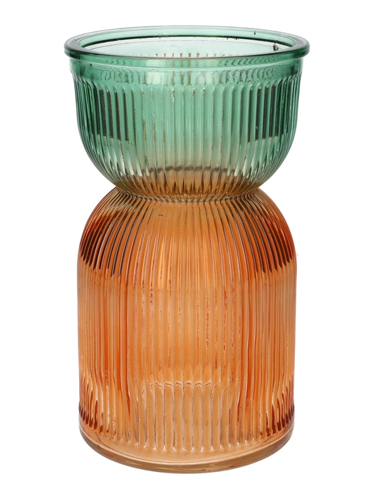 <h4>DF02-665591100 - Vase Same duo d12xh21 hemlock/peach</h4>