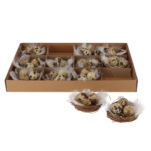 Egg Quail In Nest Per 12 Pieces