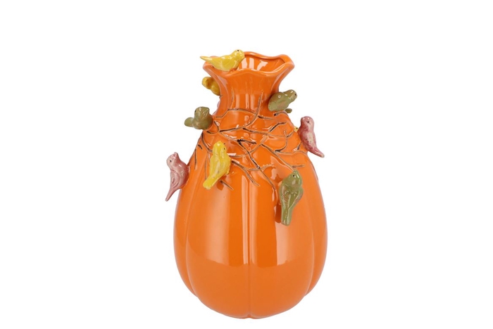 <h4>Bird Vase Cognac 13x13x19cm Nm</h4>