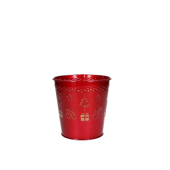 <h4>Christmas Zinc Liam pot d12*12cm</h4>