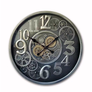 Clock Gear Ø66cm Grey/Black 78