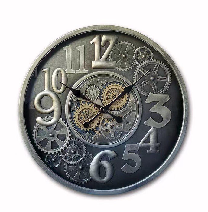 <h4>Clock Gear Ø66cm Grey/Black 78</h4>