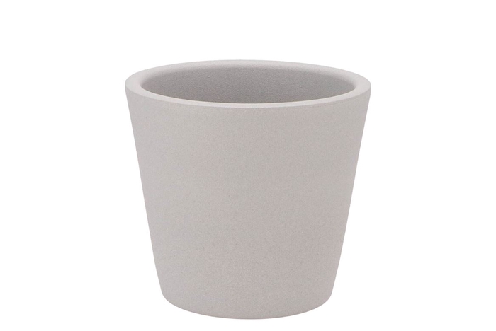 <h4>Vinci Matt Grey Container Pot 15x13cm</h4>