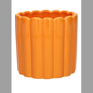 DF03-666640247 - Pot Bliss1 d14xh13.5 orange