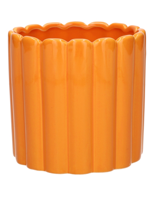 <h4>DF03-666640247 - Pot Bliss1 d14xh13.5 orange</h4>