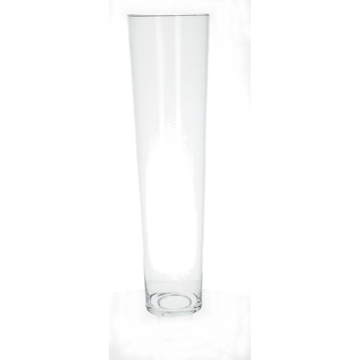<h4>Glass vase conical d19 70cm</h4>