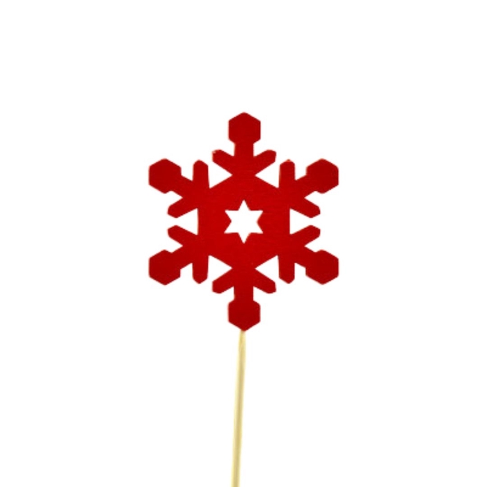 <h4>Christmas sticks 20cm Snowflake 7cm</h4>