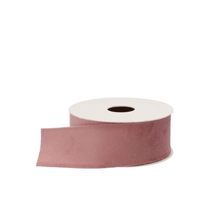 Ribbon Velvet Old Pink (nr: 16) 40mm A 5 Meter