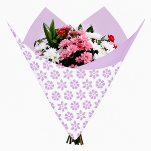 Folie Vel 80*90cm Clear flowers x50