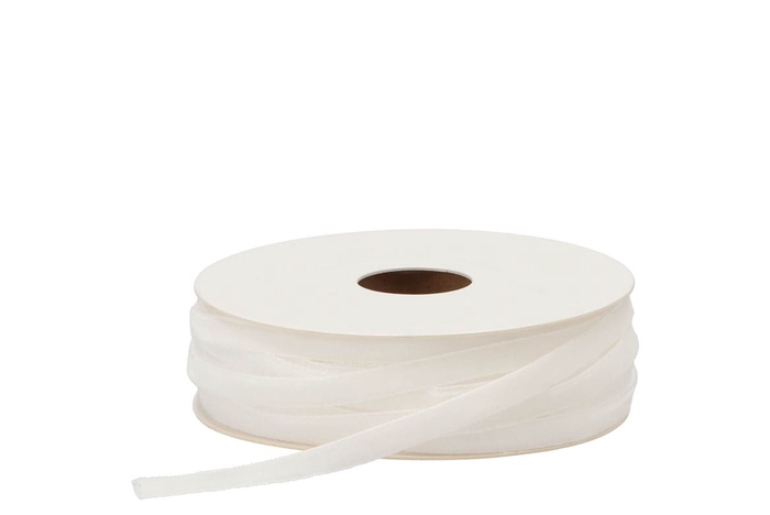 Ribbon Velvety 08 Off White 20mx6mm