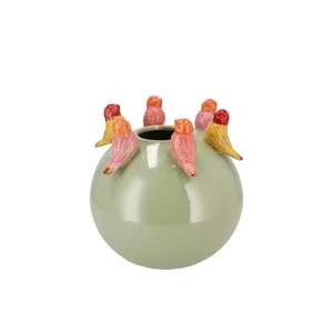 Bird Spring Pistache Green Vase Bowl 20x20x20cm