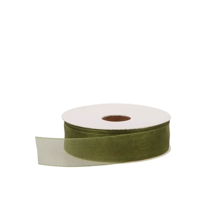 Ribbon Organza 66 Moss Green 50mx25mm Nm