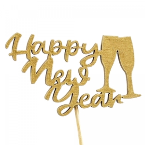 Christmas sticks 20cm Happy New Year 5cm