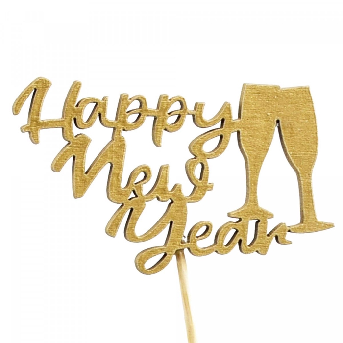 <h4>Christmas sticks 20cm Happy New Year 5cm</h4>