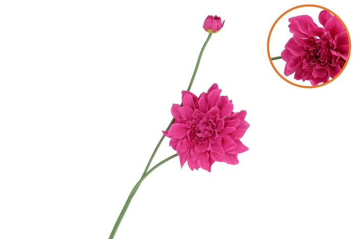 Silk Dahlia Spike Pink 78cm