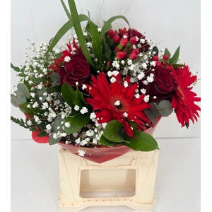 Bouquet Festa della Mamma (3 rose + gypso)