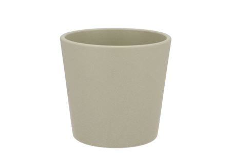 <h4>Ceramic Light Kaki Pot Orchid Structure 14cm</h4>