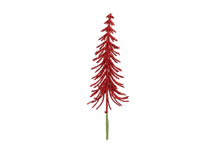 <h4>Pick Shine Christmas Tree Jolly Red 38cm Per 24</h4>