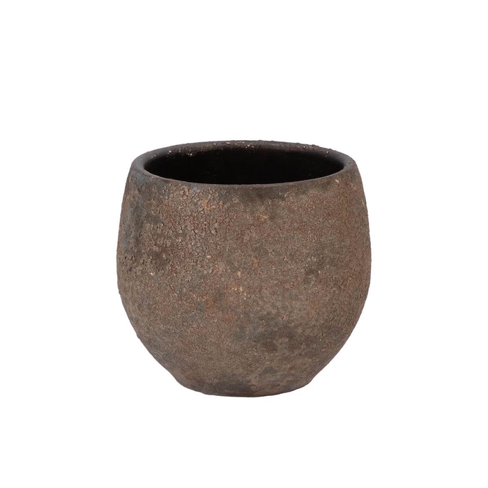 <h4>Bali Indonesian Grey Pot 18x16cm</h4>