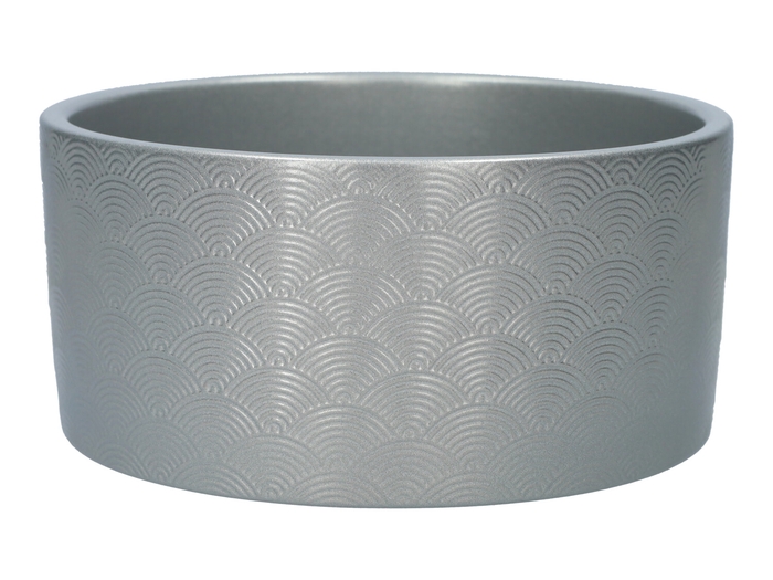 <h4>DF03-885471800 - Planter Napoli d18.5xh9 silver</h4>