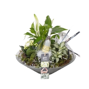 PTON5165 Arrangement New Year in glasschaal