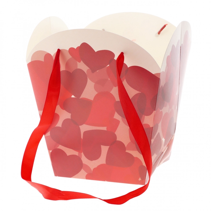 <h4>Moederdag Tas Hearts 17/12*20cm</h4>