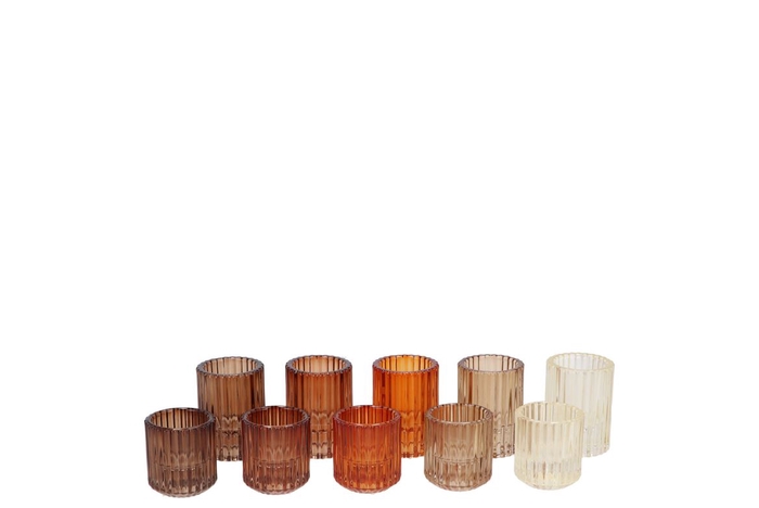 <h4>Bicolore candle h earthy terra round ass set of 2</h4>