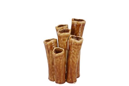 <h4>Inga Barrier Brown Vase Tube Active Glaze 15x12x21</h4>